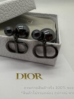 อะไล่ดำ | CD Tribales Earrings ตัวโลโก้อยู่หลังหู ต่างหูไข่มุก อะไหล่ทอง สไตล์วินเทจ ตุ้มไข่มุก ดูมีสไตล์มากค่ะ งานไม่ปั๊ม ไม่รวมอุปกรณ์