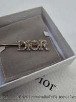 Dior Logo Hair Clip กิ๊บหนีบผมแบบก้านสไลด์ ประดับโลโก้ดิออ ติดเพชร งานปั๊มแบรนด์ พร้อมส่ง