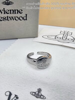 Vivienne Westwood Tilly Ring แหวนวิเวียน แบบปรับได้เอง งานสลักโลโก้ อะไหล่สีเงิน ชาย หญิง ใส่ได้ น่ารัก ราคา 149฿ ไม่รวมกล่อง