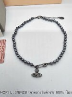 สร้อยคอ | Vivienne Westwood Lucerce Chocker สร้อยคอวิเวียน จี้เข็มกลัด สีดำ