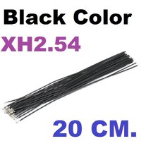 XH2.54 terminal wire 20CM สีดำ