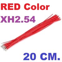 XH2.54 terminal wire 20CM สีแดง