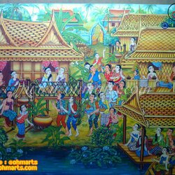 ภาพวาดวิถีไทย I0006