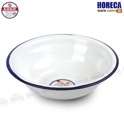 6-inch glazed bowl, white, (Dozen) Gogoal color