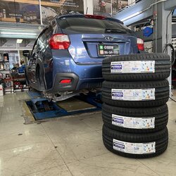 [BRIDGESTONE]SUBARU XV เข้ารับบริการเปลี่ยนยางรถยนต์ใช้งานประจำวัน โทร. 08-6569-1915