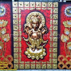 เฟรมภาพวาดองค์พระพิฆเนศ D0035