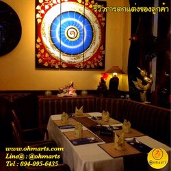 ตกแต่งผนังร้านอาหาร 005