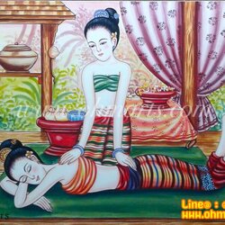 ภาพวาดคนนวด H0010