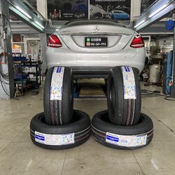 [BRIDGESTONE]MECEDES BENZ เปลี่ยนยางรถยนต์นุ่มเงียบ ใช้งานประจำวัน โทร. 08-6569-1915