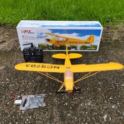 เครื่องบินบินบังคับวิทยุ THEMONTER FX9703 PIPER J-3 4CH 2.4GHZ ชุดพร้อมเล่น งานสเกลสวยงามมากๆ