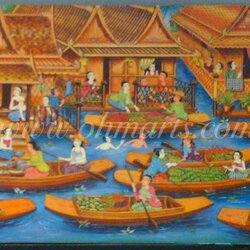 ภาพวาดวิถีไทย I0007