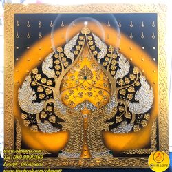 ภาพวาดต้นโพธิ์ A0198