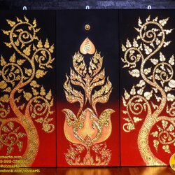 ภาพวาดต้นโพธิ์ A0128