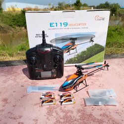 เฮลิคอปเตอร์บังคับวิทยุ C911 HELICOPTER FIREFOX 4CH 6GYRO ชุดพร้อมเล่น แบตเตอรี่ 4ก้อน