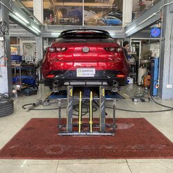 [MONROE OE SPECTRUM]MAZDA 3 SKYACTIVE BP ตัวใหม่ เข้าศูนย์แจ้งโช้คอัพคู่หลังเสีย อยากได้แบบนุ่มหนึบ เลี้ยวเข้ามาร้านยางเจริญรุ่งเรือง โทร. 08-6569-1915