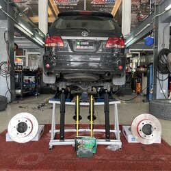 [MONROE OE SPECTRUM TRW XPS] TOYOTA FORTUNER เข้ารับบริการอัพเกรดช่วงล่างและระบบเบรก โทร. 08-6569-1915