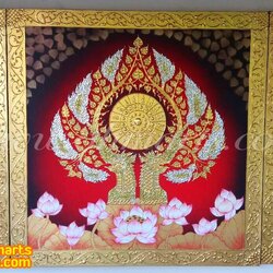 ภาพวาดต้นโพธิ์ A0090