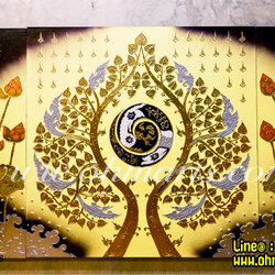 ภาพวาดต้นโพธิ์ A0002