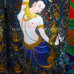 ภาพวาดเอกลักษณ์ไทย B0034