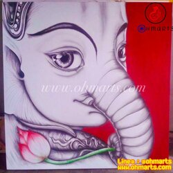 ภาพวาดพระพิฆเนศ D0026