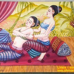 ภาพวาดคนนวด H0002