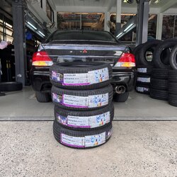 [NEXEN]MITSUBISHI LANCER เปลี่ยนยางรถยนต์ใช้งานประจำวันนุ่มเงียบ รีดน้ำดี ระยะเบรกสั้น มั่นใจ โทร. 08-6569-1915