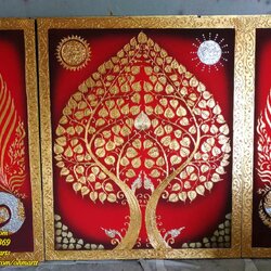 ภาพวาดต้นโพธิ์ A0125