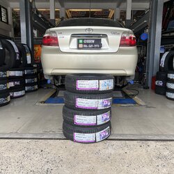 [NEXEN]TOYOTA VIOS GEN1 เปลี่ยนยาง พร้อมเปลี่ยนเบ้าโช้คอัพ โทร. 08-6569-1915