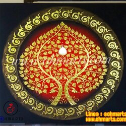 ภาพวาดต้นโพธิ์ A0017