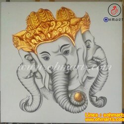 ภาพวาดพระพิฆเนศ D0024