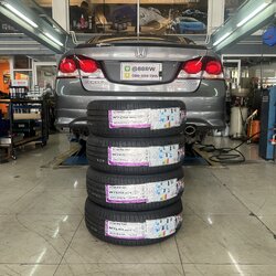 [NEXEN]HONDA CIVIC FD เข้ารับบริการเปลี่ยนยางรถยนต์ เน้นใช้งานประจำวัน นุ่มเงียบ รีดน้ำดี ระยะเบรกสั้น ปลอดภัย โทร. 08-6569-1915
