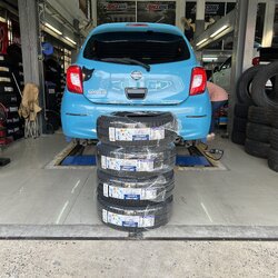 [MICHELIN]NISSAN MARCH เปลี่ยนยางรถยนต์ โทร. 08-6569-1915