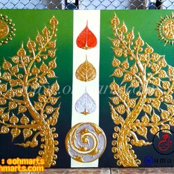 ภาพวาดต้นโพธิ์ A0116