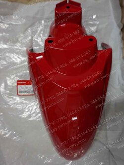 บังโคลนหน้า SCOOPY/17 แท้ๆ สีแดงสด (R353) 61100-K93-N00ZR 