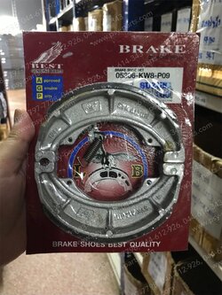 ผ้าเบรค STEP, GTO-4, HAYATE, HAYATE-I, JELATO, RGV, SKYDRIVE, TS 125N พร้อมสปริง