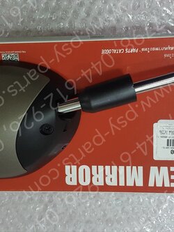 กระจกส่องหลัง FILANO 125, GRAND FILANO แท้ๆ ขวา-สีทองเทา (082) 2BL-F6290-30, 2BL-F6290-31