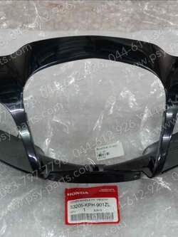 เสื้อไฟหน้าตัวหน้า WAVE 125 แท้ๆ สีดำ (PB327) 53205-KPH-901ZL 