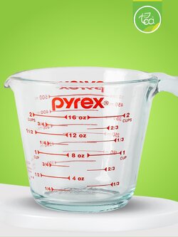 แก้วตวง Pyrex ถ้วยตวง เหยือกตวง ชงเครื่องดื่ม มีสเกล ขนาด 500 ml บรรจุ 1 ชิ้น