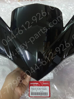 ฝาครอบแฮนด์-หน้า CLICK-I แท้ๆ สีดำ 53205-KVB-T00ZC 