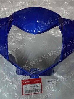 เสื้อไฟหน้าตัวหน้า WAVE 125X แท้ๆ สีน้ำเงิน (B325) 53205-KVL-T00ZD 