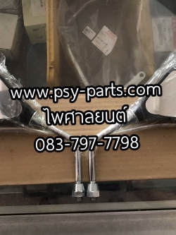 กระจกส่องหลัง GTO-4 (ติดรถ) ขาชุบ