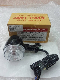 ไฟเลี้ยว SCOOPY-I ดำ/ใส หน้า-ขวา