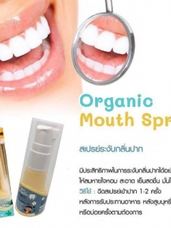 Organic Mouth Spray : Twin Healthy ลดกลิ่นปาก ป้องกันฟันผุ ลดแบคทีเรีย หอม สดชื่น ชุ่มคอ ลมหอมใจสดชื่น : Healthy Hut