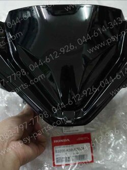 ฝาครอบแฮนด์-หน้า CLICK 125/18 แท้ๆ สีดำ 53205-K59-A70ZA 