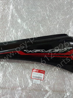 ฝาครอบข้างขวา WAVE 110-I/21 แท้ๆ (รุ่นล้อแม็ก) สีดำ/สติ๊กเกอร์สีแดง 64600-K2J-T10ZA