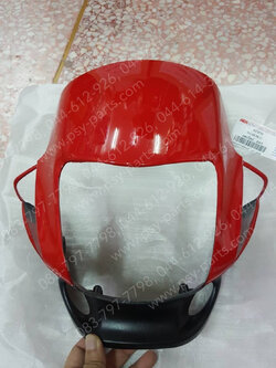 หน้ากากไฟหน้า TENA-ใหม่ (T) สีแดงสด (R263)