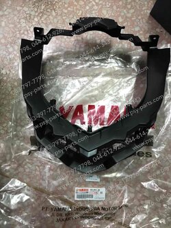 บังลม GT 125 แท้ๆ สีดำ 2SX-F8311-00 (ขอบไฟหน้า)