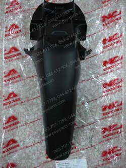 บังโคลนหน้า WAVE 125-I/12 (T) ท่อนหลัง-สีดำ 