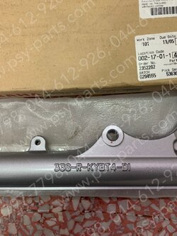 ปลอกโช้คหน้า MIO 125, MIO 125-I แท้ๆ ขวา-สีเทา 44S-F3136-00