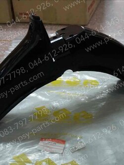 บังโคลนหน้า RC 100J2 แท้ๆ สีดำ 53111-35420-376 